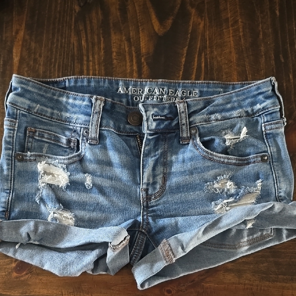 American Eagle Outfitters Blue Denim Shorts